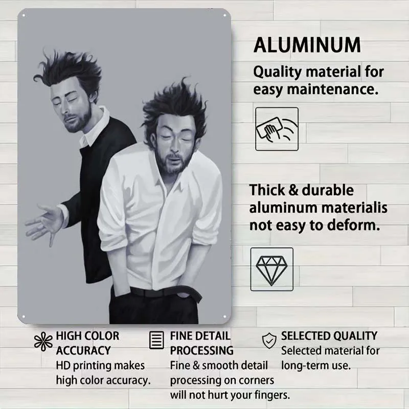 Том Йорк репер жестяная вывеска музыкальный плакат украшение для бара