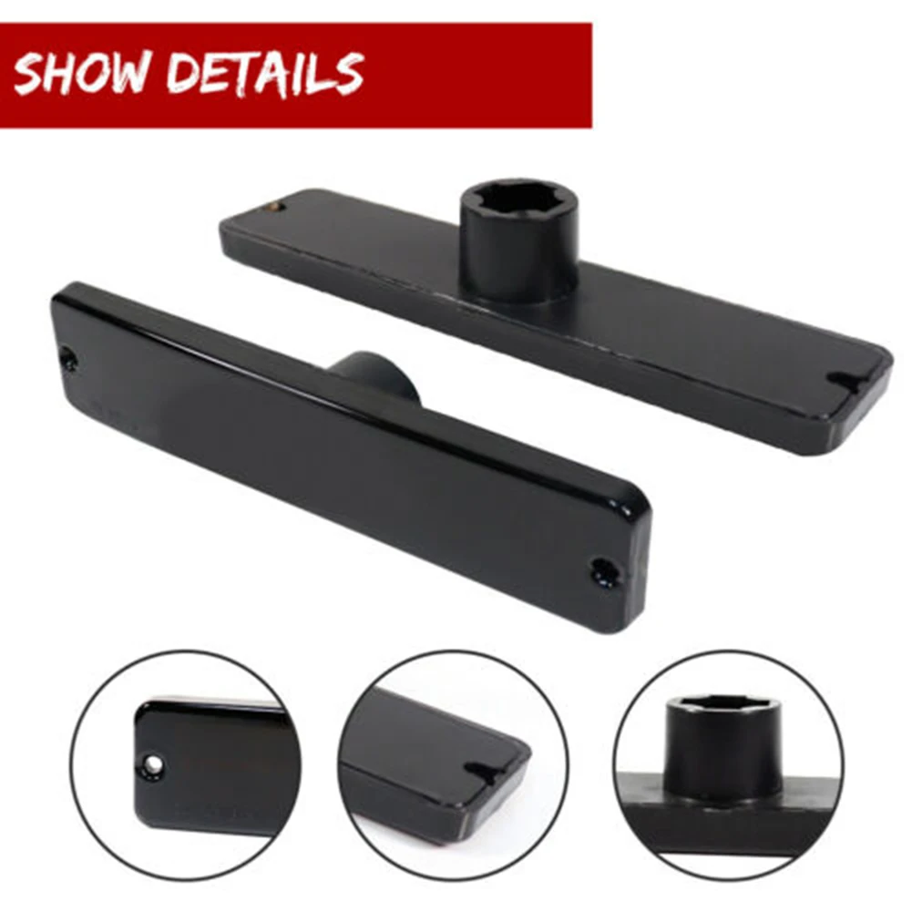 

Marker Lights Turn Signal Lens # 56001424 2Pcs Durable Black ABS Housing