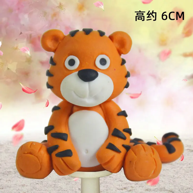 

1pc Animal Cake Topper Safari Jungle Wild Forest Animals Figures Woodland Cupcake Toppers Cake Decoration Birthday Party Favors