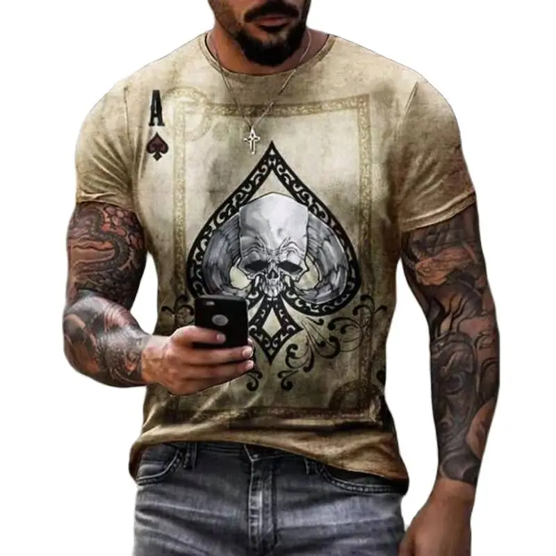 

Skeleton CHILD T-SHIRT PRINT Terror Breathable Gothic Clothes Men Clothing Apex GUITAR CASUAL MAN TSHIRT FUNNI Free Shipping