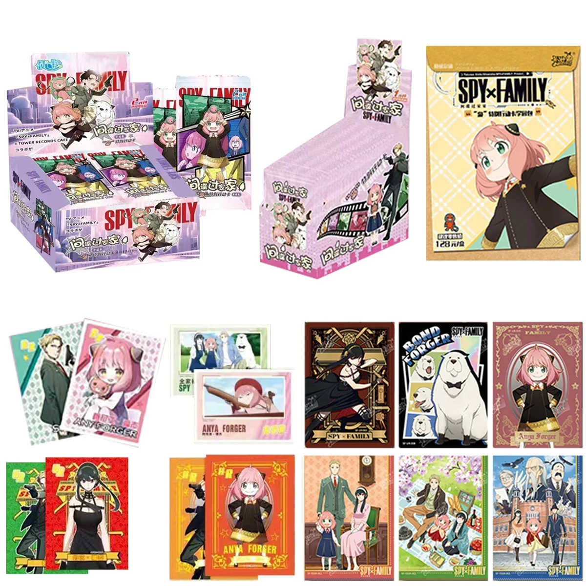 BANDAI Spy X Семейные карточки 2024 новые японские оригинальные металлические