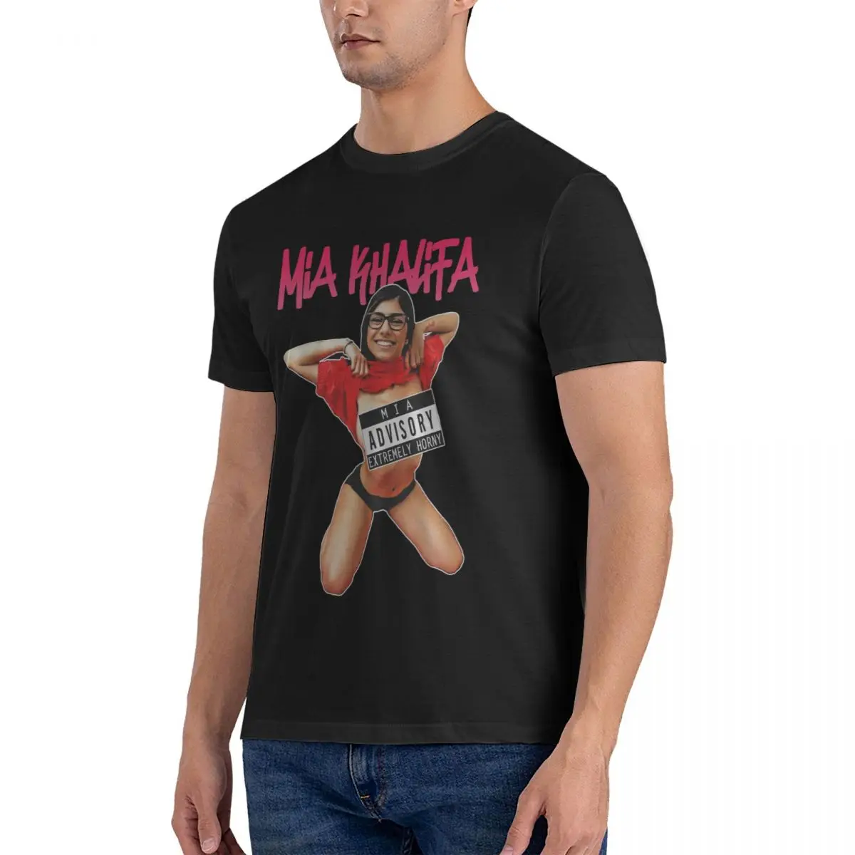 Mia Khalifa Classic (9) Мужские футболки Khalifa2 Креативная футболка с коротким рукавом и