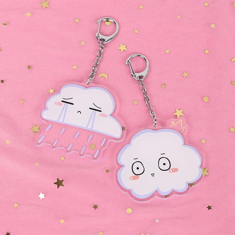 

Customizable Shape Keychain Anime Acrylic Large Clear Rectangle Acrylic Keychain