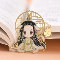 chinese style bookmark anime metal brass hollow book separator creative stationery holiday gifts film and television peripherals