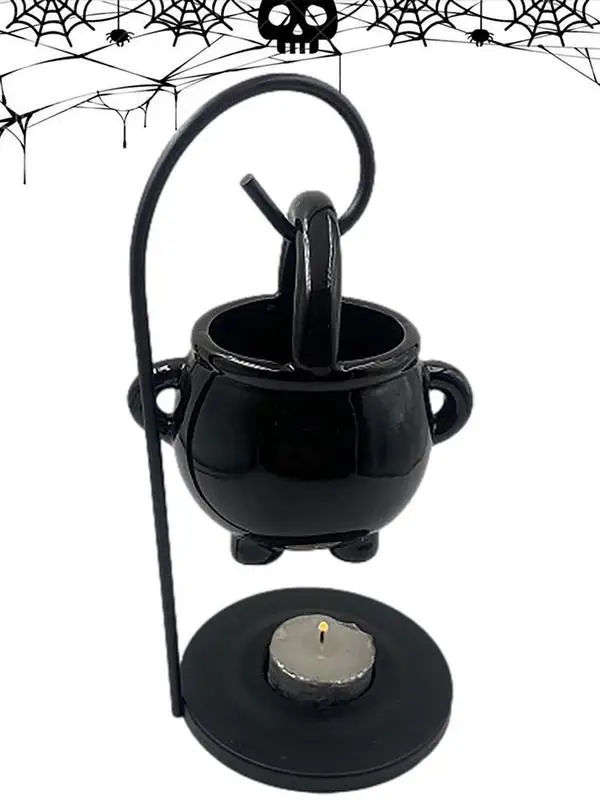 

Cauldron Wax Burner Hanging Oil Diffuser Aromatic Cauldron Wax Warming Witchcraft Tealight Candles Holder Home Decoration