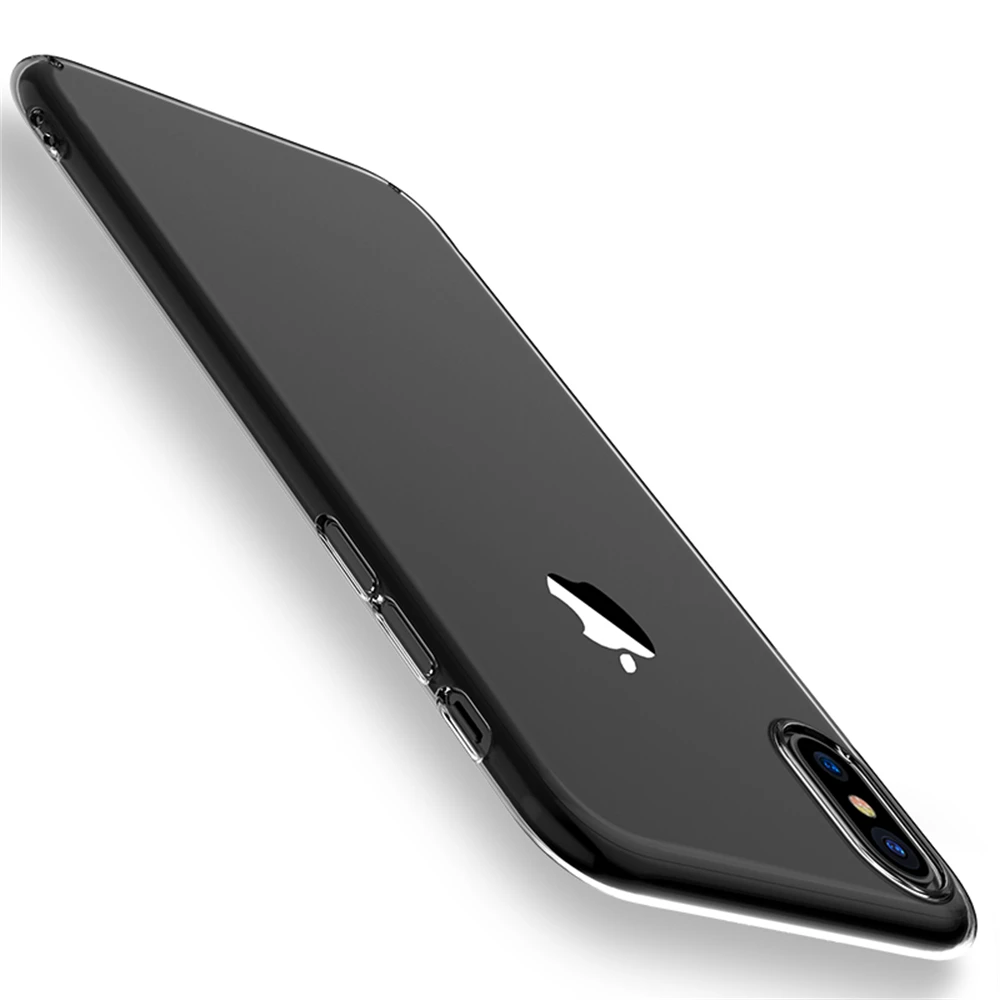 Прозрачный мягкий чехол для iPhone 11 12 13 Mini 15 14 Pro XS Max прозрачный силиконовый iphone X XR 8 7