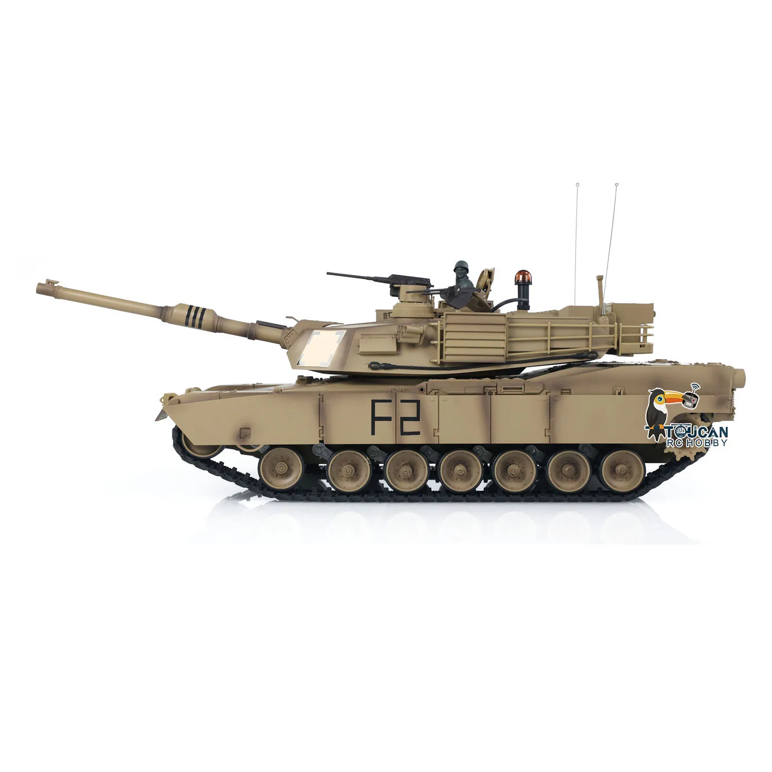 1/16 Heng Long M1A2 Abrams Танк с дистанционным управлением 3918 4 Звук двигателя 360 ° Башня