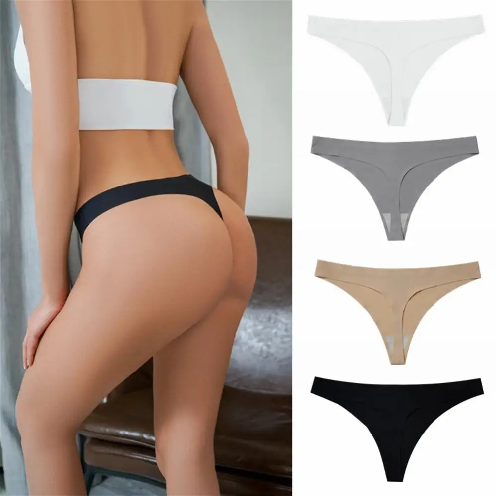 

2 шт./компл. бесшовные трусики-стринги, женские трусики, нижнее белье с рисунком, сексуальные трусы, мягкие женские стринги, нижнее белье, брю...