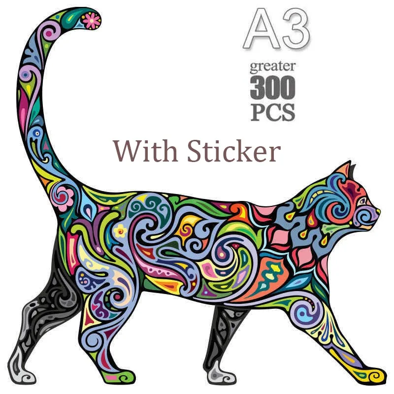 

Пазлы деревянные в виде животных для взрослых и детей, 2022