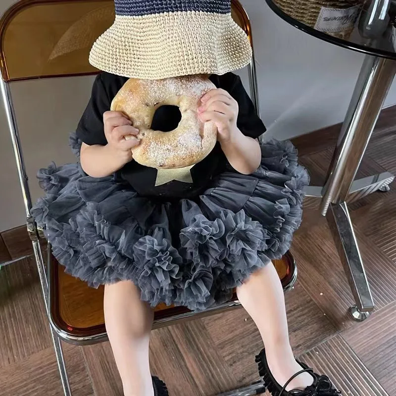 

Women Girls Lolita Cosplay Petticoats A-Line Puffy Tutu Skirt Layered Tulle Ballet Dance Pettiskirts Big Bowknot Underskirt
