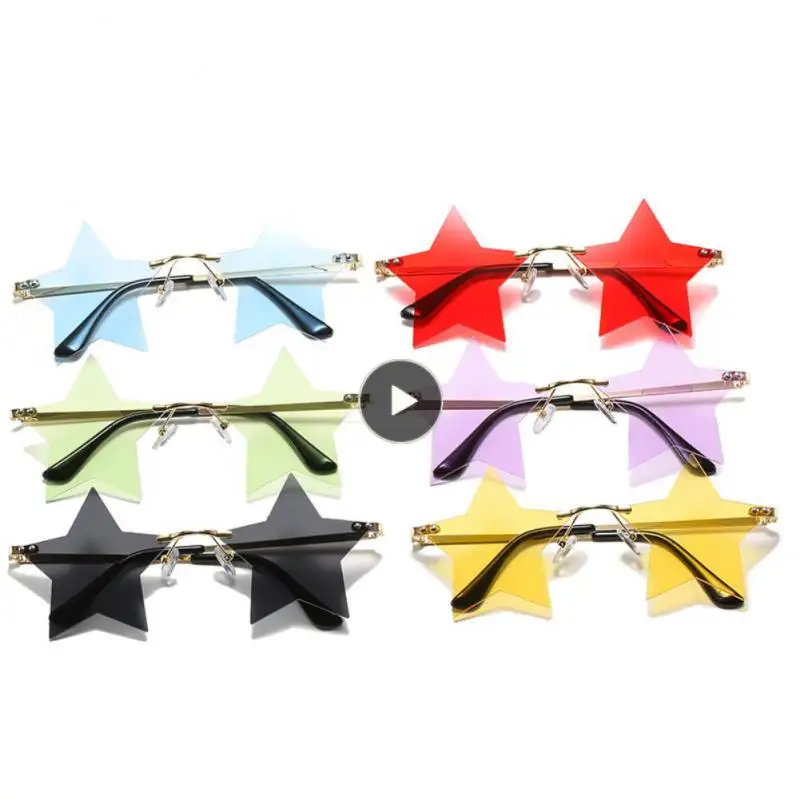 

Five-point Star Sunglasses Children Trend Funny Seaside Beach Frameless Sun Glasses Personality Punk Party Palstic Sunglasses