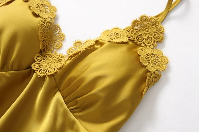 Пижамный комплект из 3 предметов халат пеньюар Женская атласная пижама пикантные