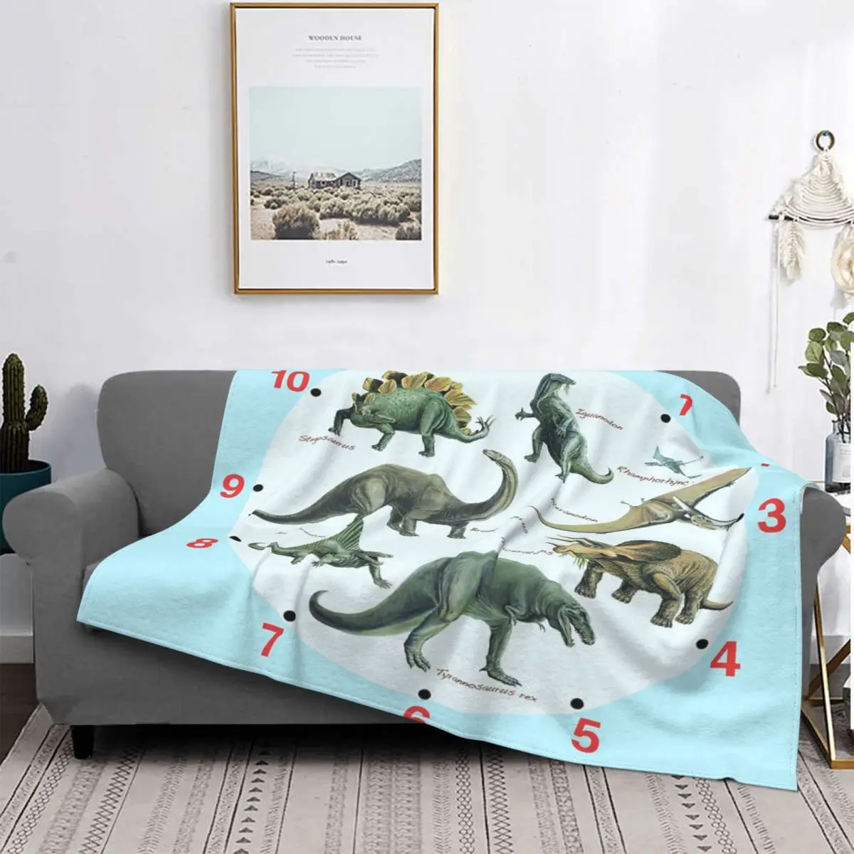 

Manta de dinosaurio Montage, para cama colcha, edredones a cuadros, toalla de playa, manta Kawaii