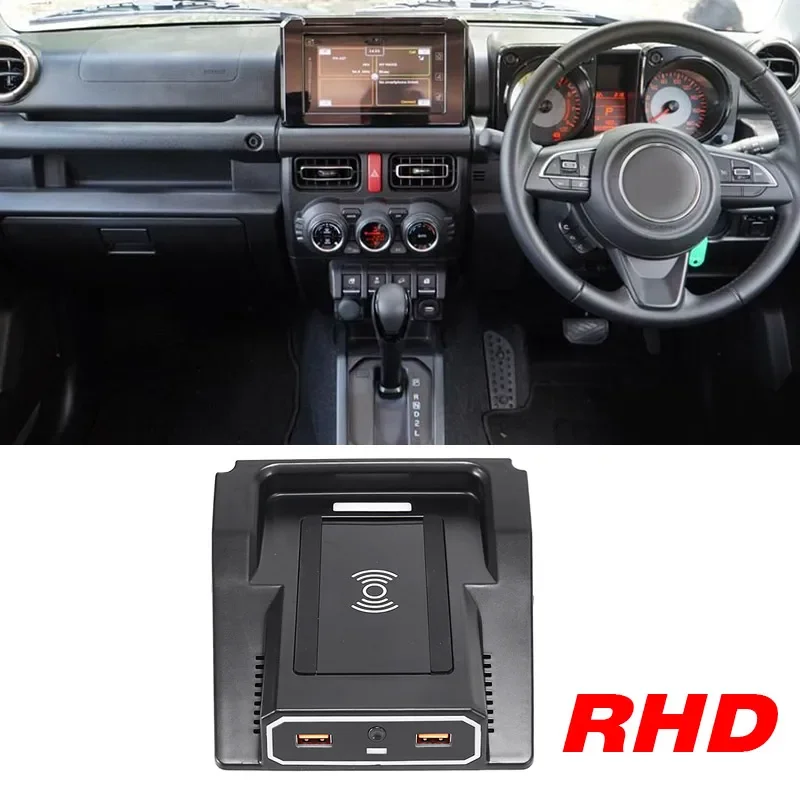 

Для Suzuki Jimny Jb64 Jb74 (2019-2024) Беспроводное автомобильное зарядное устройство-адаптер панели мобильного телефона с быстрой зарядкой | Модификация аксессуара