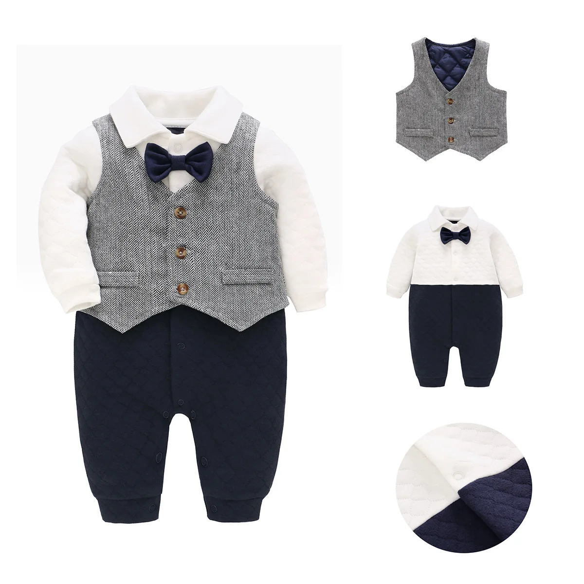 

Baby Rompers Girl Boy Clothes For Newborns Clothing Babies New 2022 Outfit Gentleman Cotton Suit New Born Bodysuits For Infants