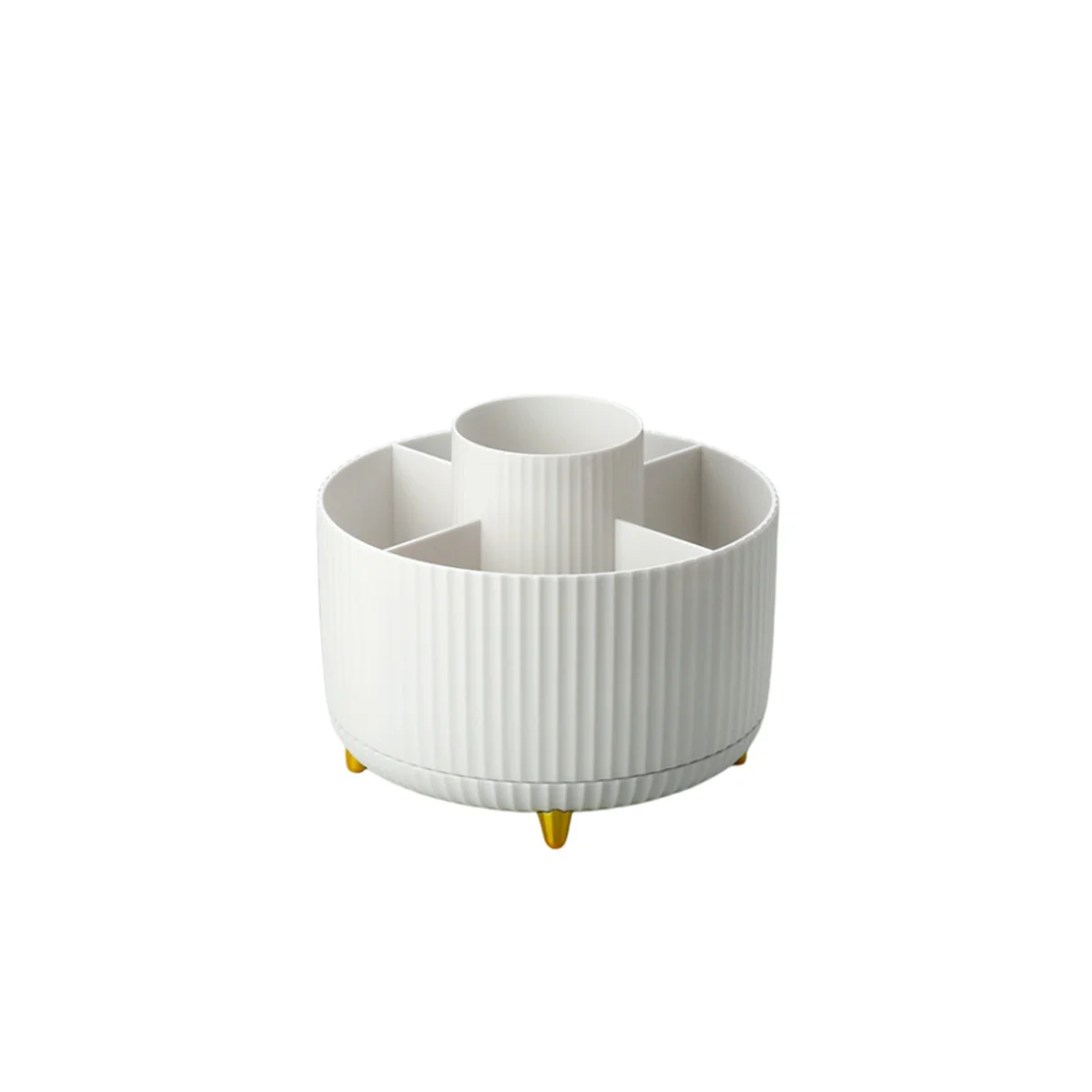 

Desk Pencil Pen Holder 360° Rotating Pencil Organizers for Desk Storage Stationery Supplies Organizer Pencil Cup - White