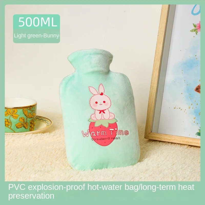 1pc New Water Injection Hot Water Bag In Winter Home Students Warm Hand with Hot Compress Portable Thickened PVC Warm Water Bag