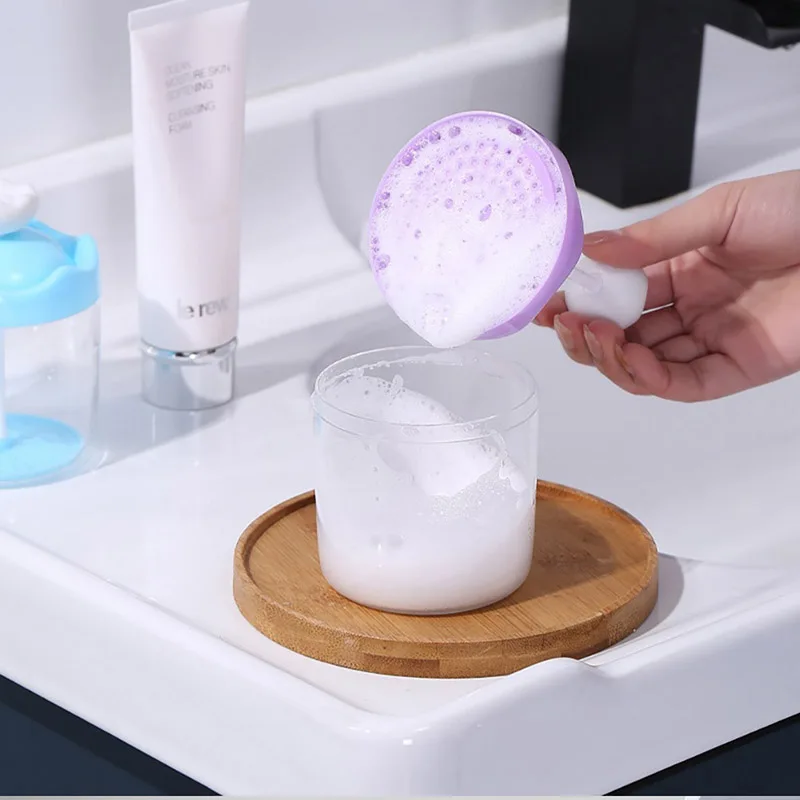 

Makeup Facial Cleanser Foam Maker Portable Foam Cup Body Wash Bubble Maker Bubbler For Face Clean Tool Cute Foam Maker Cup