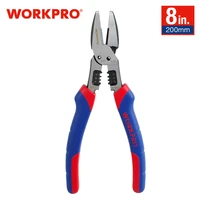 workpro 8 inch multi pliers combination pliers multifunctional plier for crimping stripping crimper