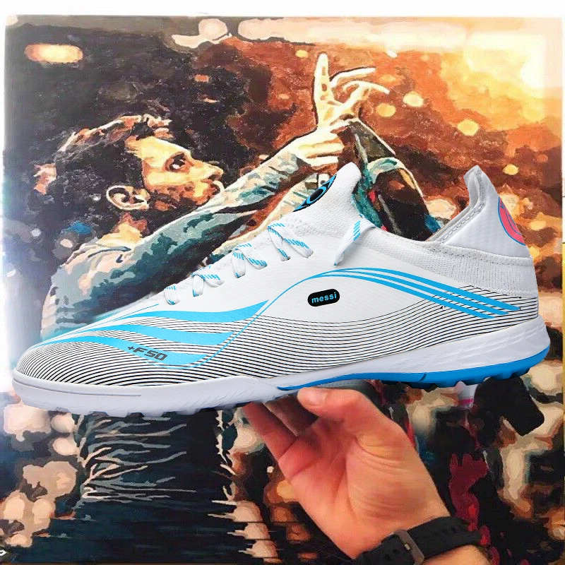 Men's Football Shoes Non-Slip Shoes Professional Training TF/FG Futsal Football Shoes Sports Children's Grass Football Sneakers