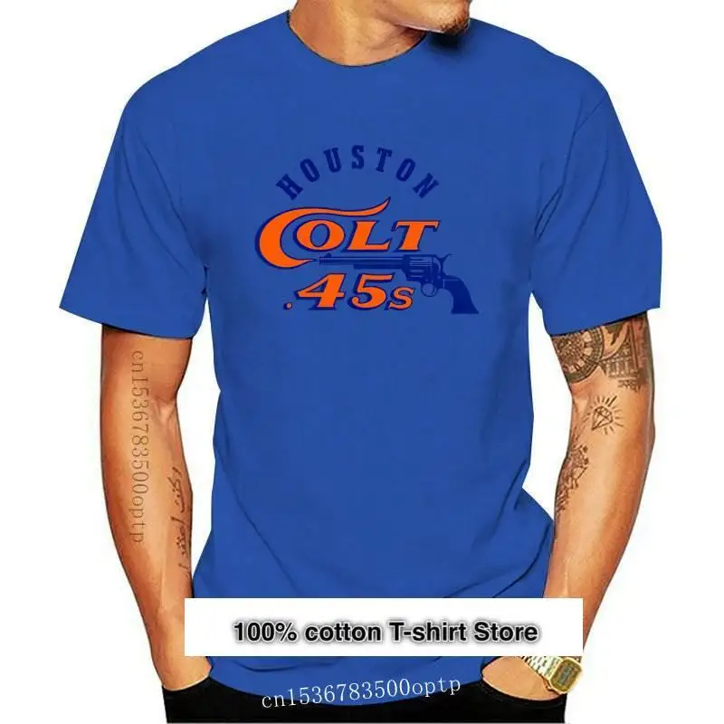 

Camiseta VINTAGE para hombre, camisa divertida del equipo de béisbol de los caballeros de la película TX COLT 45, nueva