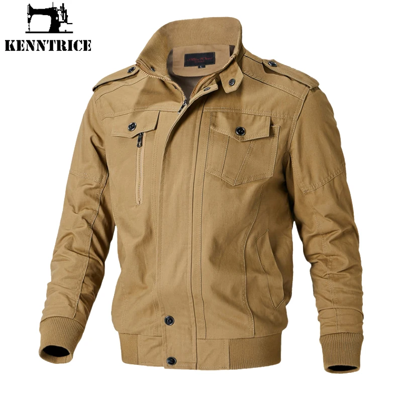 Kenntrice Men's Outdoor Jacket Tactical Jackets Military Clothing Loose Clothes For Man Male Safari Jacket Thin Coats Style Coat