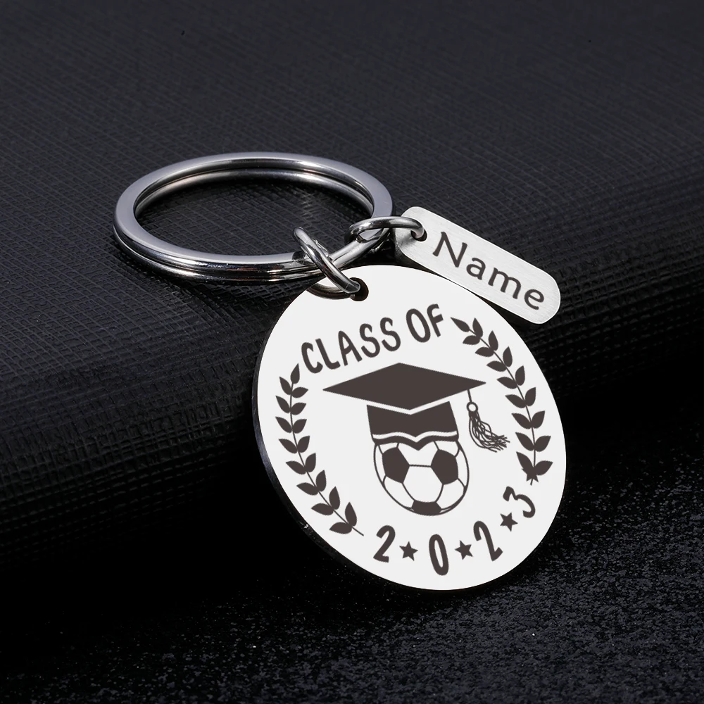 

Personalized Grad Keychain Class of 2023 Senior Graduation Gifts for Him Her Daughter Son Custom Name to BBF Inspirational Gift
