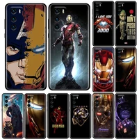 groot thanos iron man marvel phone case for huawei p10 p20 p30 p40 lite p50 pro plus p smart z case soft silicone cover marvel