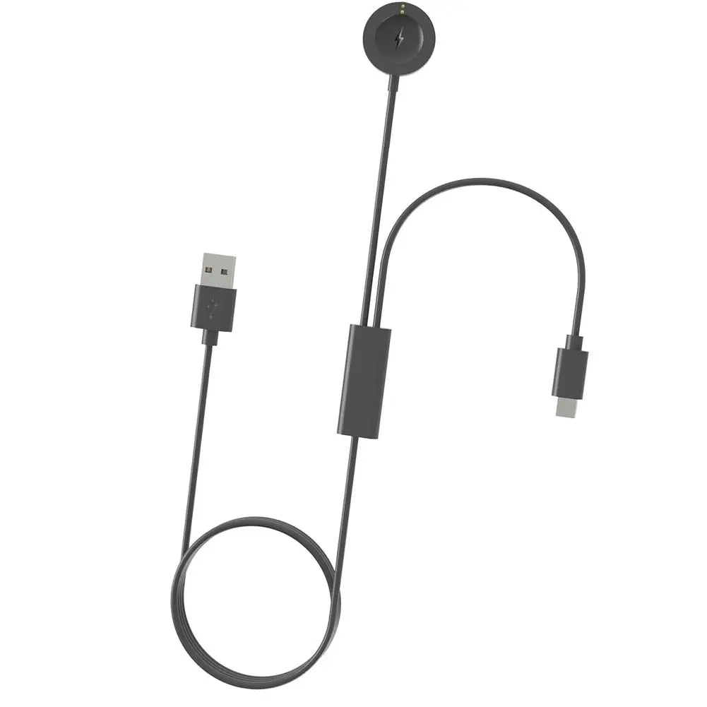 

2-in-1 Smartwatch Charger Usb Magnetic Fast Charging Cable Compatible For Diesel Dzt2017 Dzt2015 Portable Charging Station