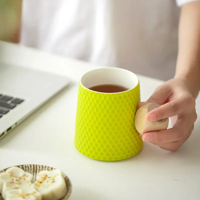 Креативная Сотовая Керамическая Кружка 350 Мл Красочный Праздничный Подарок