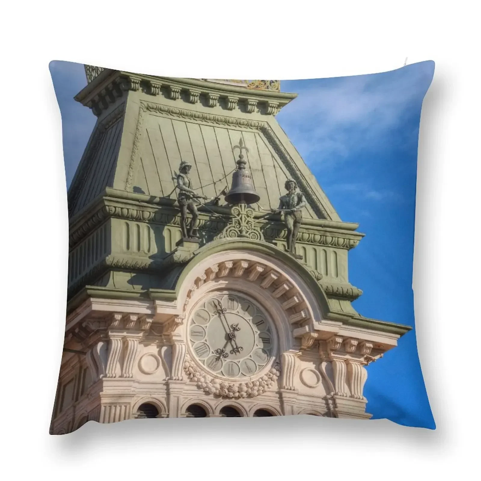 Триэст. Часы и колокольчик башня подушка наволочки для подушек рождественские