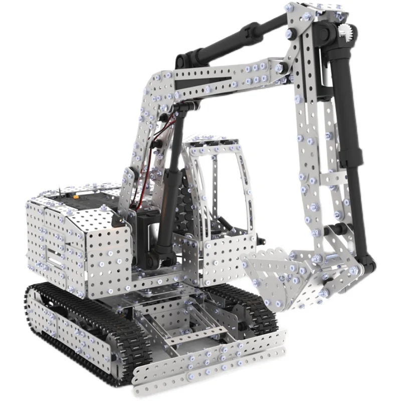 

High Difficulty Assembling Toy Remote Control Tank Model over 14 Years Old Assembling Engineering Forklift Excavator Mechanical