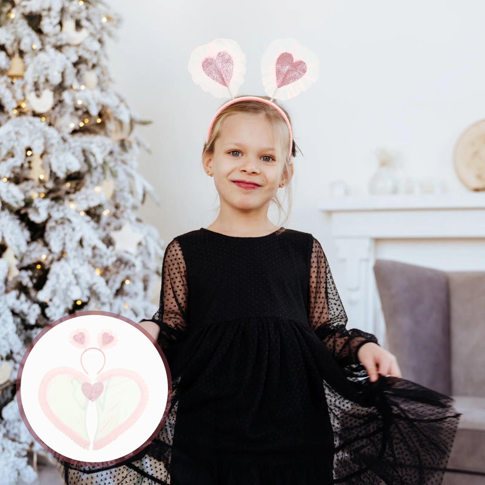 

1 Set Angel Wing Headband Kids Fairy Wing Dress Up Party Angel Costume Prop