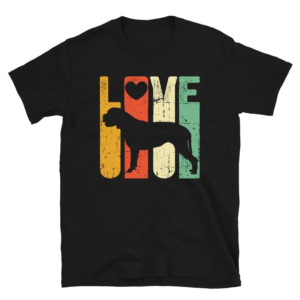 Женская футболка с надписью Love English Mastiff