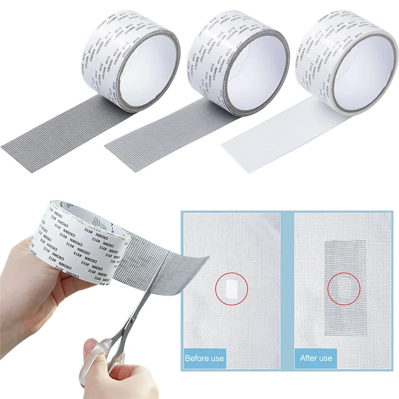 

Window Net Anti-mosquito Mesh Screen Repair Tape Repair Broken Hole Window Waterproof Patch Net Self-adhesive Mesh Tape Tools