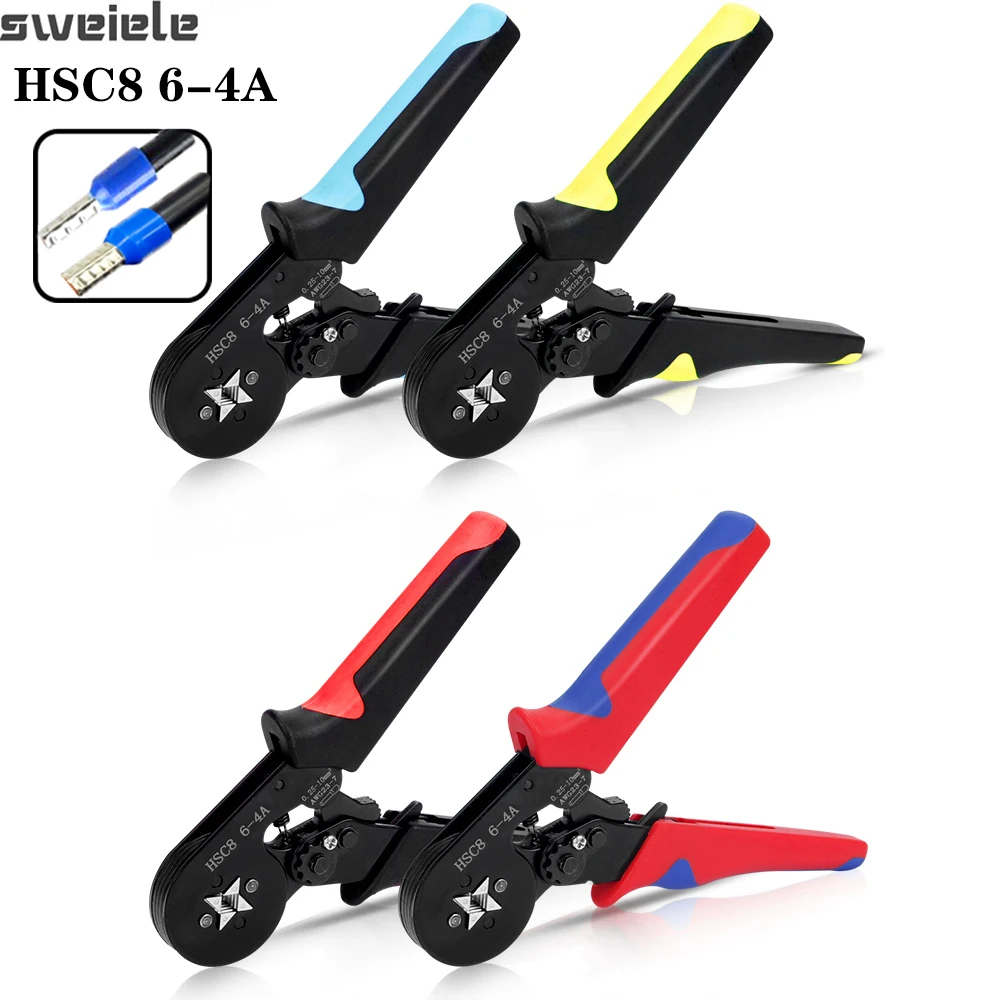 

Обжимные клещи для наконечников HSC8 6-4 0,25-10 мм² 23-7AWG 6-6 0,25-6 мм²