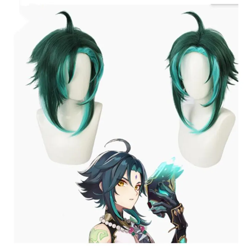 

Yuanshen Wig Color Matching Gradient Wig Liyue Immortal Guardian Yaksha Special Anti-warping Easy Modeling Game Cosplay High