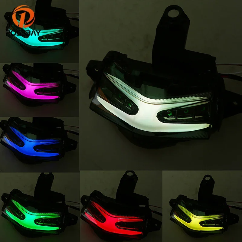 Задний фонарь POSSBAY для мотоцикла светодиодный яркий 12 В водонепроницаемый задний