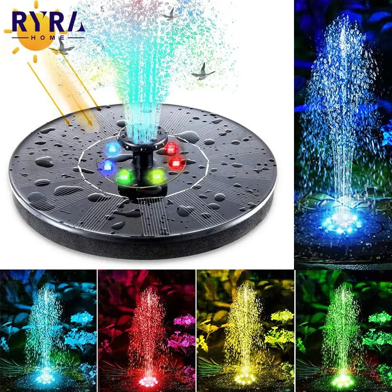 

Waterfall Fountain Mini Solar Water Pool Decor Solar Panel Powered Floating Water Pump Garden Decoration Outdoor Waterfall Pool