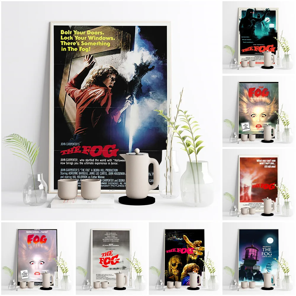 

The Fog Supernatural Horror Film Art Print Poster Movie Wall Picture Video Room Cinema Canvas Painting Decor