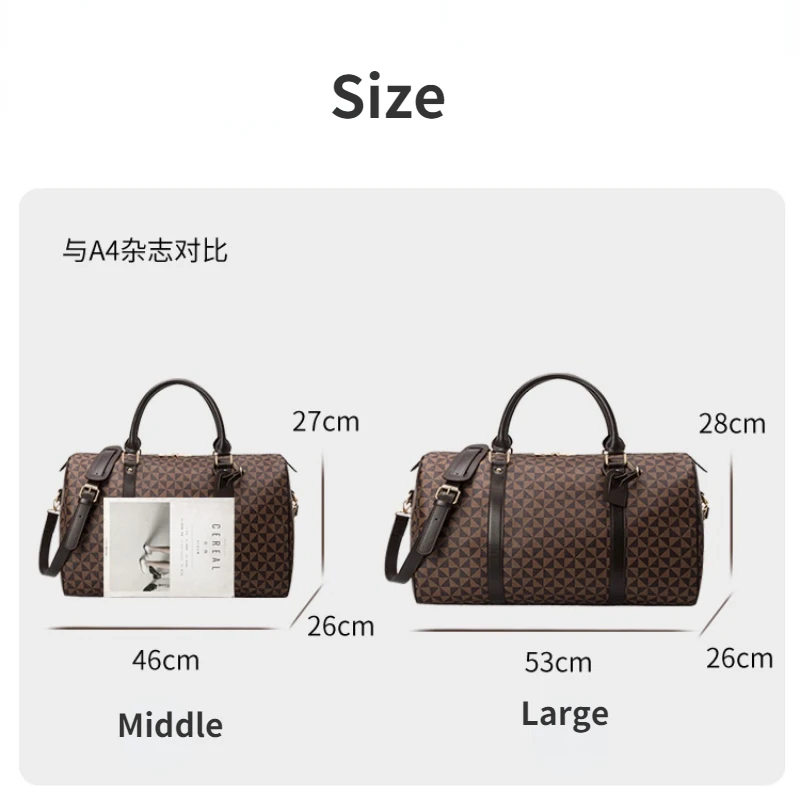 Fashion Waterproof Travel Bags Men/Women Fitness Handbag Leather Shoulder Bag Business Large Travel Tote Luggage Bag Male/Female images - 6