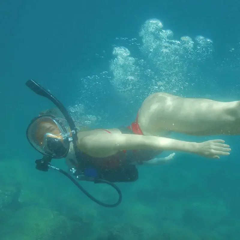 Маска для дайвинга подводная трубка подводного плавания безопасное дыхание