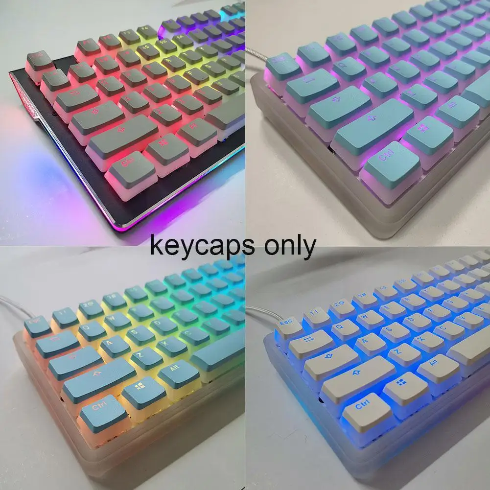 

Pudding Caps - Double Shot Pbt Cap Set With Translucent Layer, For Mechanical Boards, Full 108 Set, Black G1e9