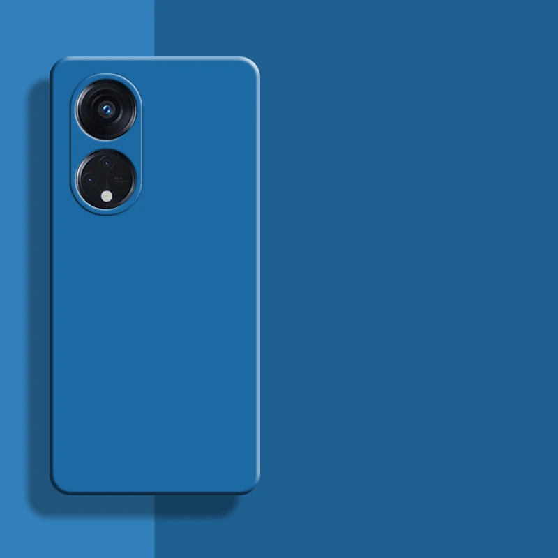 For OPPO Reno8 T 5G Case 6.7 Inch Original Liquid Silicone Rubber Shockproof Bumper OPPO Reno8 T 5G Cover For Reno8 T 5G Fundas