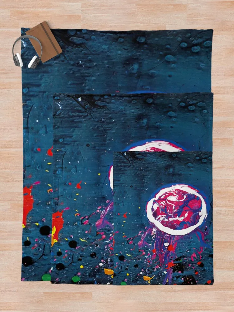 John Hoyland - Винсентская луна 11.7.07 2007 Пледы Одеяло Диван-кровать Многоцелевые одеяла