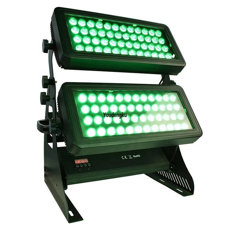 

1pcs Waterproof wall washer 96x15w RGBWA 5in1 led wallwasher indoor and outdoor double LED city color light