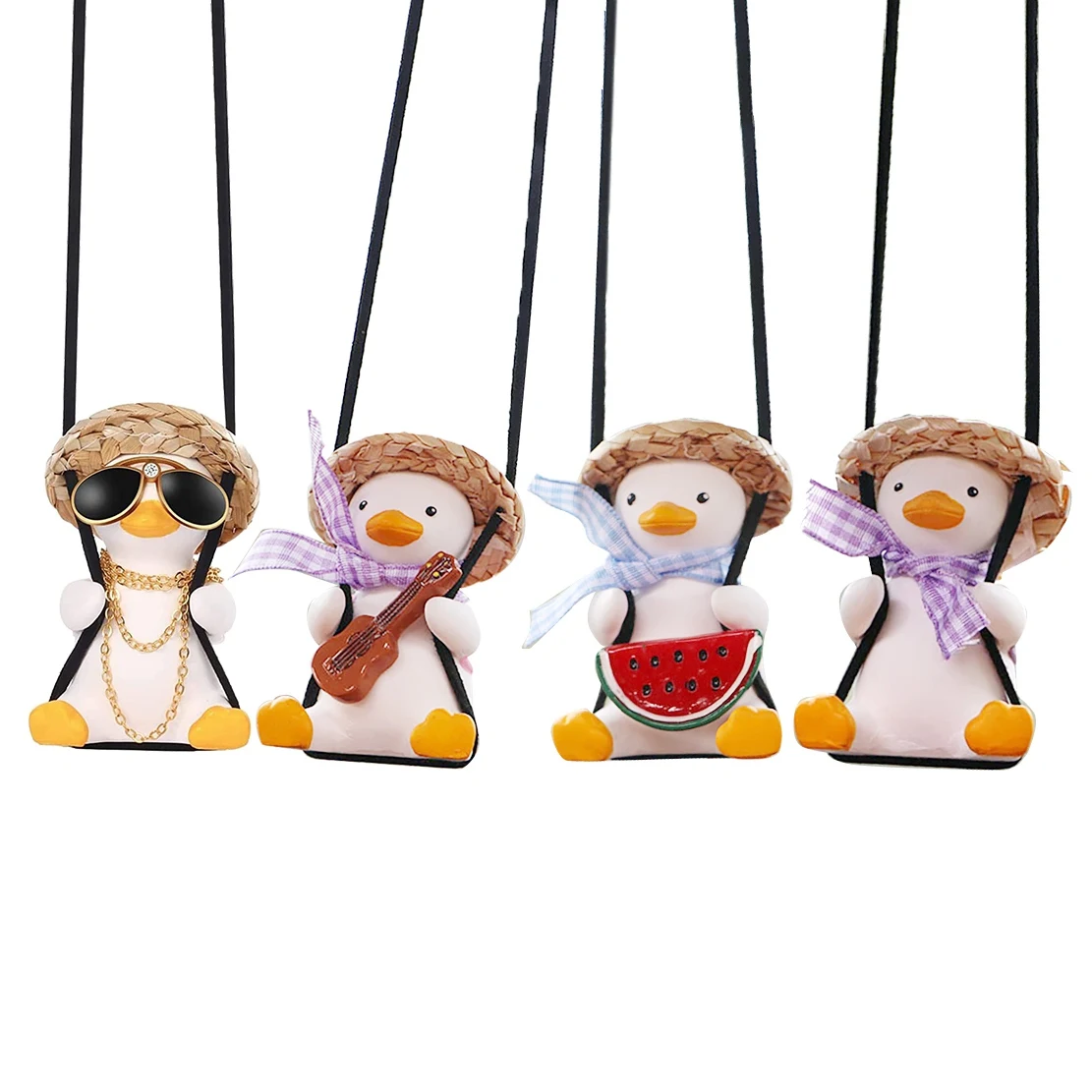 

4 шт. Подвесные Украшения для автомобильного зеркала, подвесные приборы для автомобильного зеркала, декор для зеркала интерьера, забавные п...