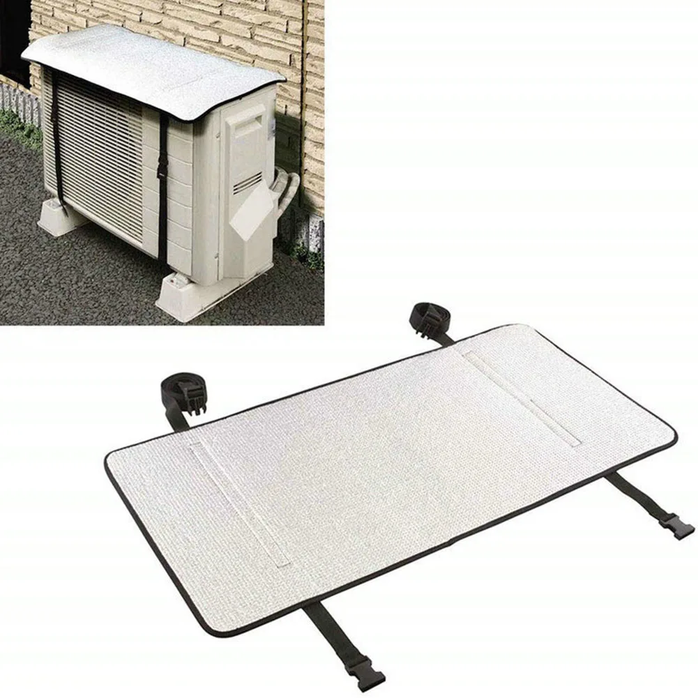 

For Air Conditioning Heat Shield Waterproof 1PCS 80*40cm Aluminum Foil Heat Insulation Prevent Sun Exposure Silver
