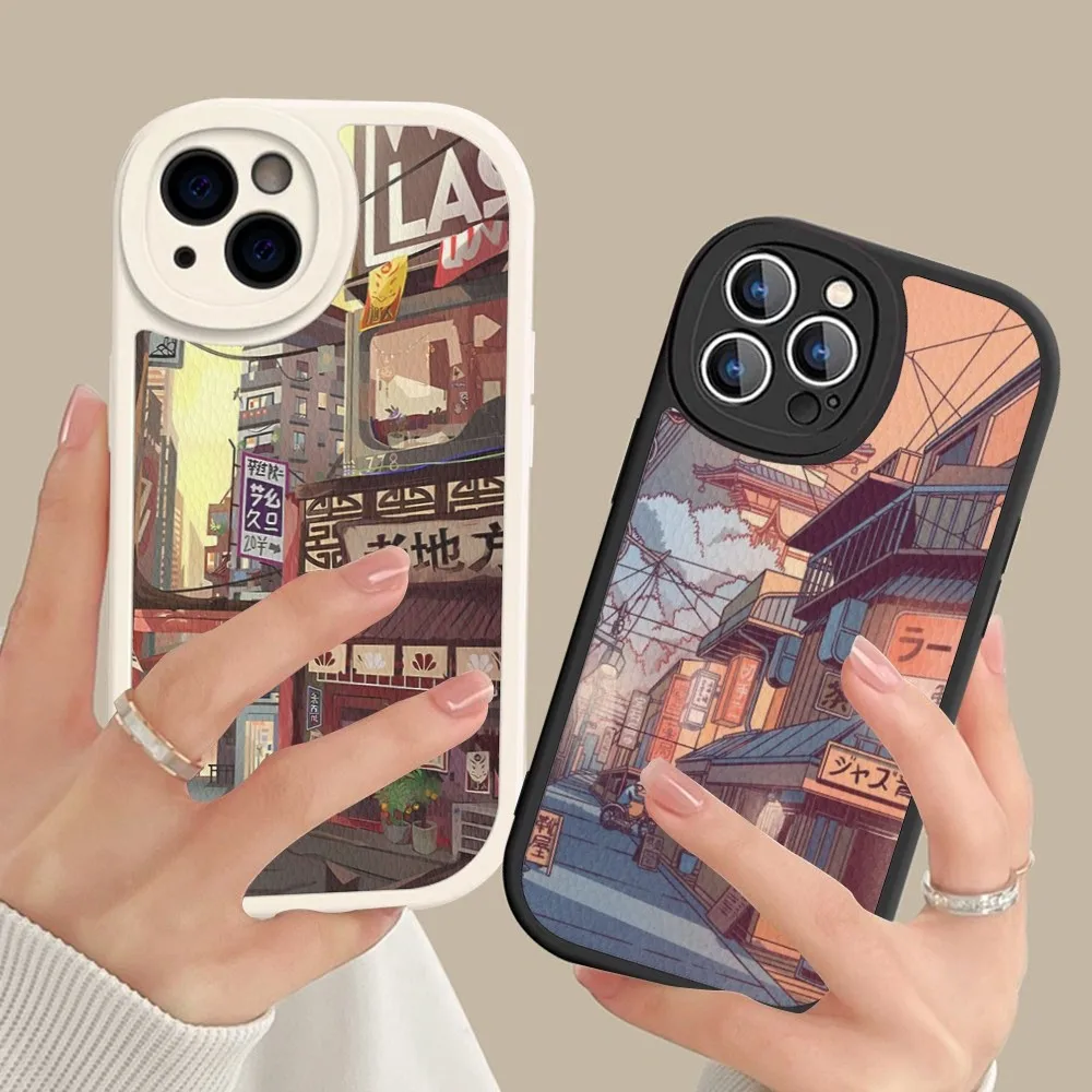 

Japanese Anime House Phone Case Hard Leather For IPhone 14 13 12 Mini 11 14 Pro Max Xs X Xr 7 8 Plus Fundas