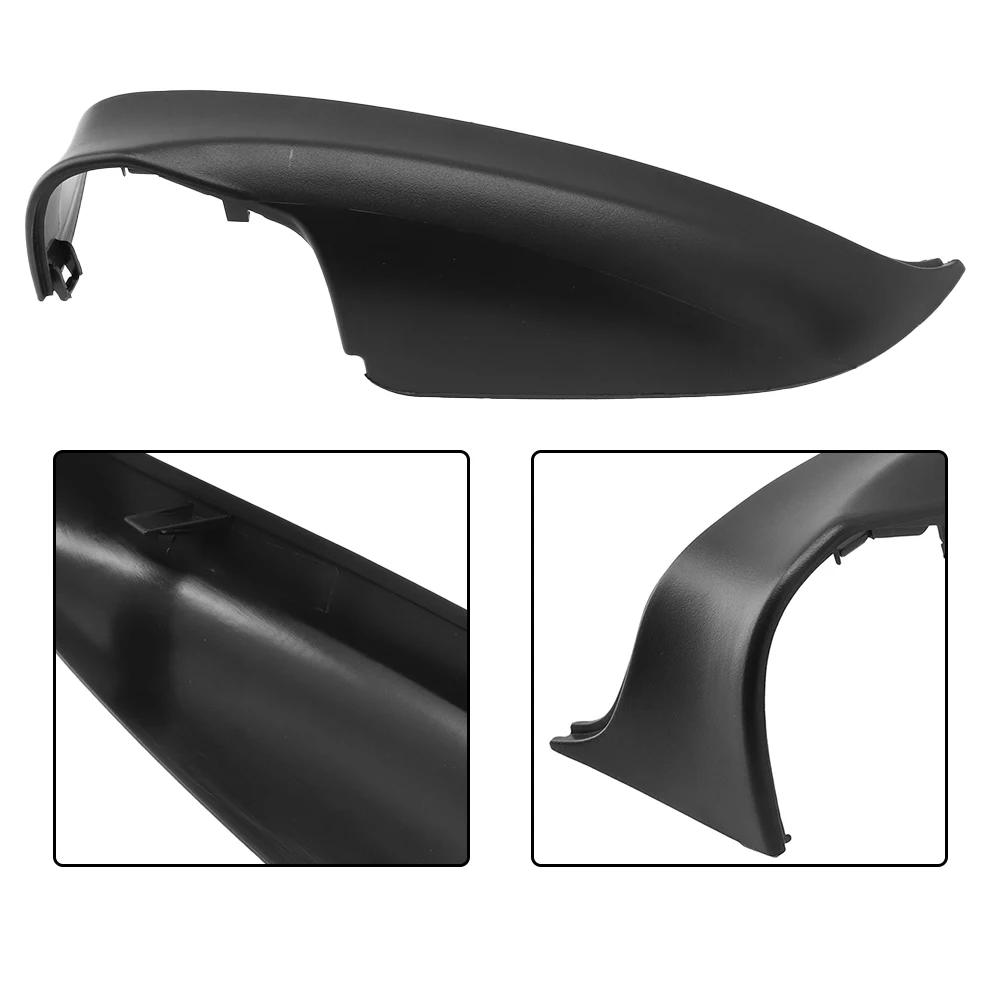 

None Mirror Lower Cover Car Part Mirrors Cover Plastic Black Mirror Lower Cover Exterior Accessories Practical